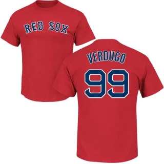 Alex Verdugo Boston Red Sox Women's Black Midnight Mascot V-Neck T-Shirt 