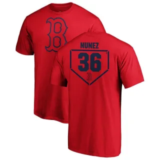 Eduardo Nunez Boston Red Sox Women's Backer Slim Fit T-Shirt - Ash