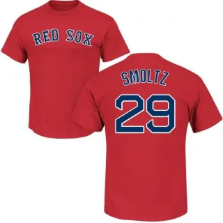 John Smoltz Boston Red Sox Men's Navy Backer Long Sleeve T-Shirt 