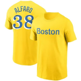 Men's Boston Red Sox Jorge Alfaro Gold City Connect T-Shirt