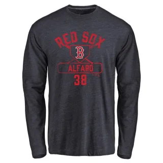 Men's Boston Red Sox Jorge Alfaro Navy Base Runner Long Sleeve T-Shirt