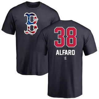 Men's Boston Red Sox Jorge Alfaro Navy Name and Number Banner Wave T-Shirt