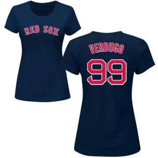 Alex Verdugo Boston Red Sox Youth Navy Backer Long Sleeve T-Shirt 