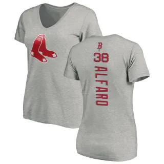 Women's Boston Red Sox Jorge Alfaro Ash Backer Slim Fit T-Shirt