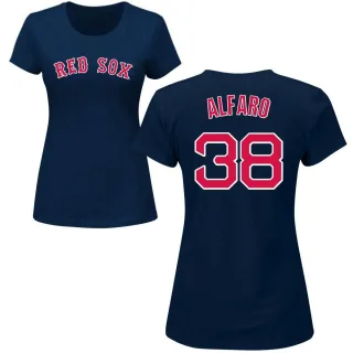 Women's Boston Red Sox Jorge Alfaro Navy Roster T-Shirt