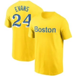 Dwight Evans Boston Red Sox Men's Green Dubliner Name & Number T