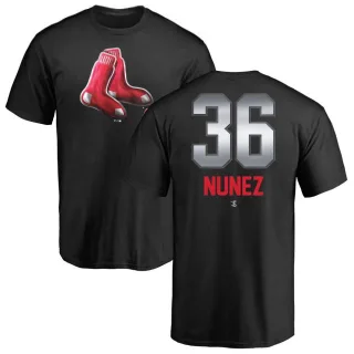 Eduardo Nunez Boston Red Sox Women's Backer Slim Fit T-Shirt - Ash