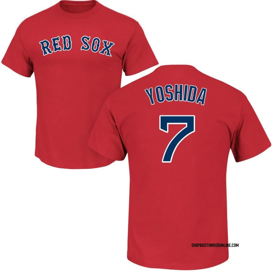 Masataka Yoshida Boston Red Sox Youth Navy Backer T-Shirt 